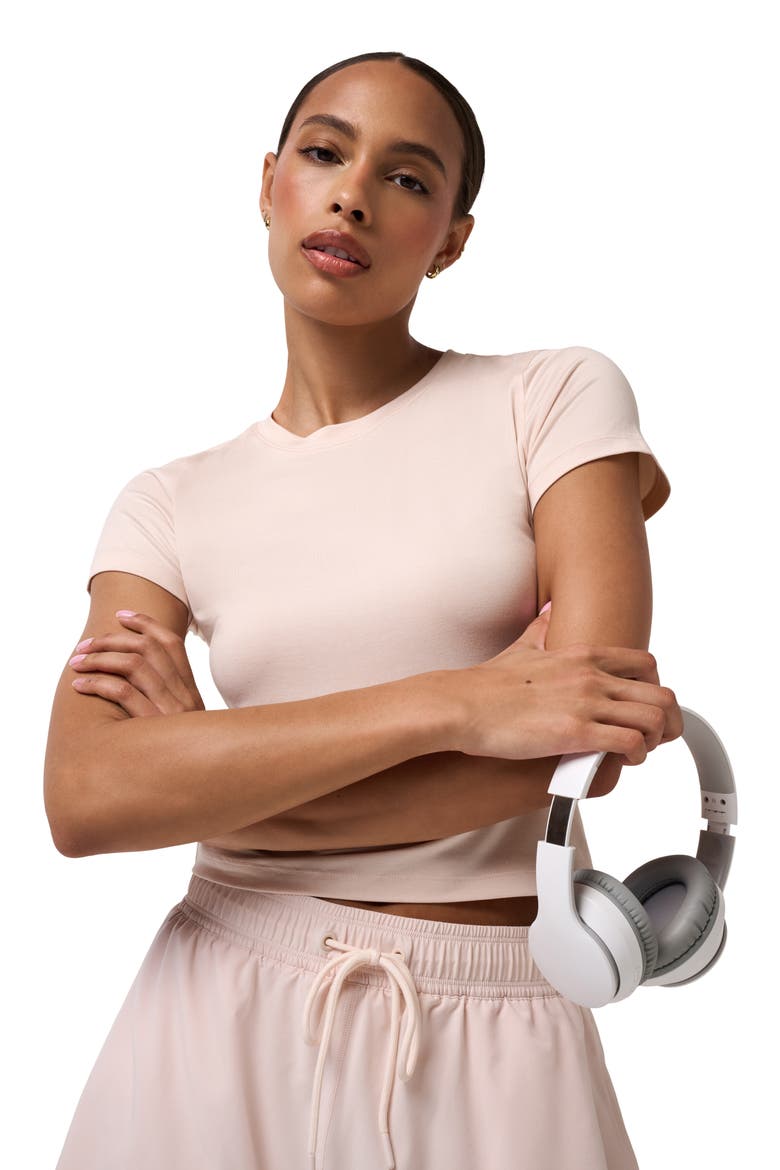 Skyloft Light Performance T-Shirt, Alternate, color, HEATHER SHEER PINK