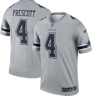 Nike Men's Nike Dak Prescott Silver Dallas Cowboys Inverted Legend Jersey