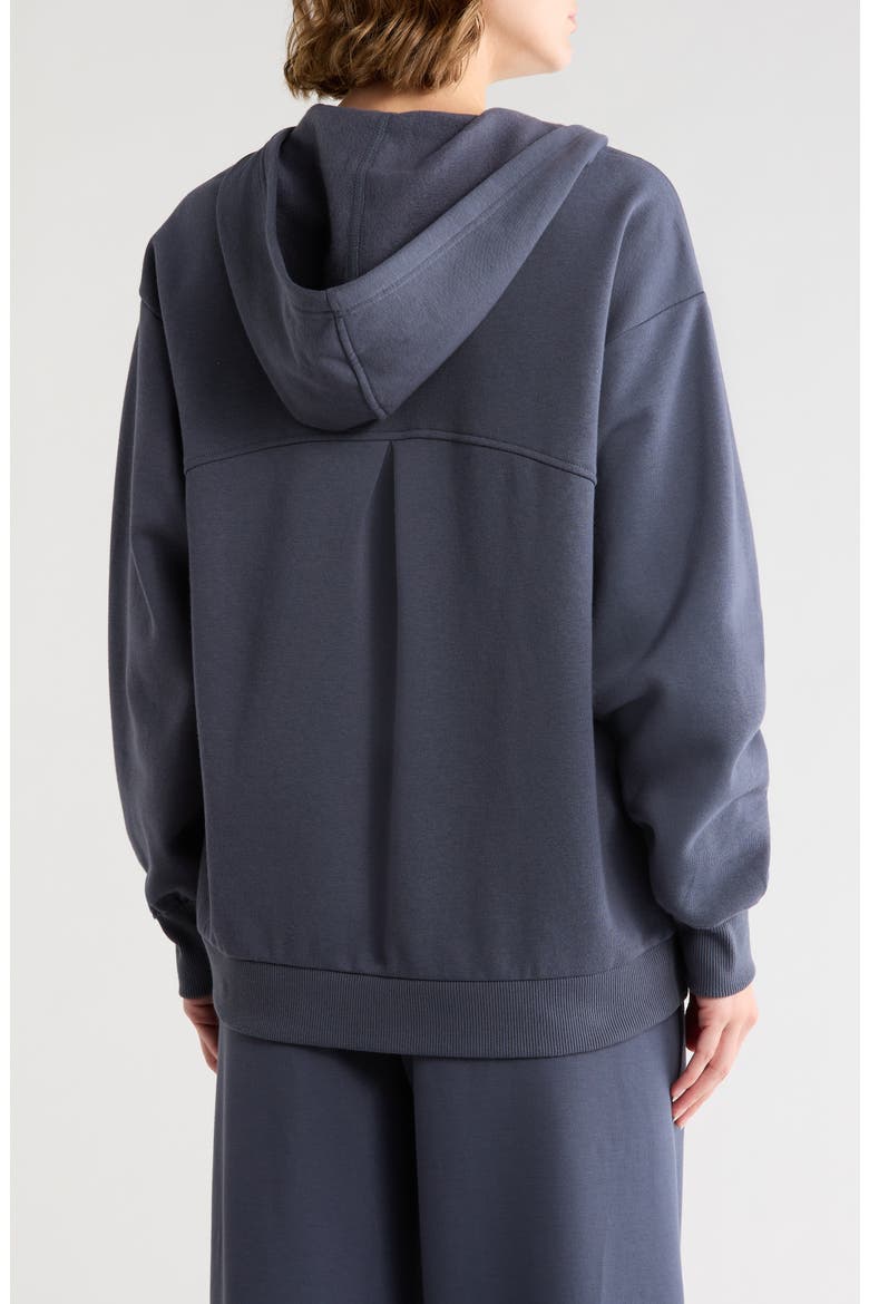 Feather Fleece Zip Hoodie, Alternate, color, NAVY ARMADA