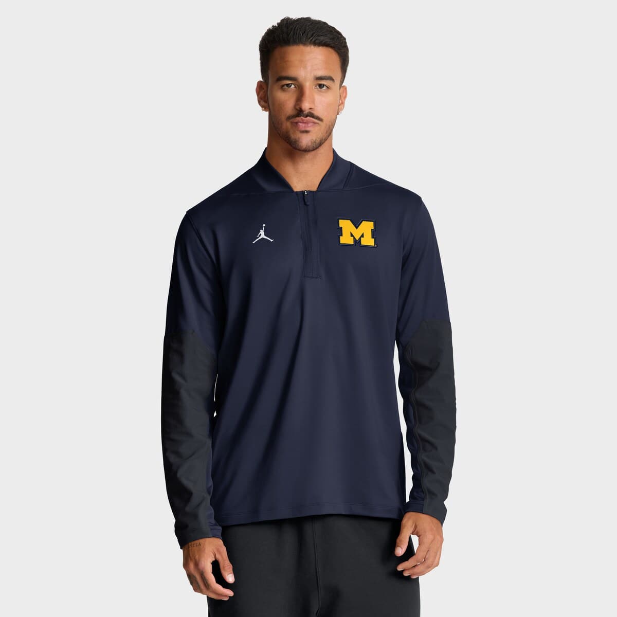 Men's Jordan Brand Navy Michigan Wolverines Sideline Dri-FIT Half