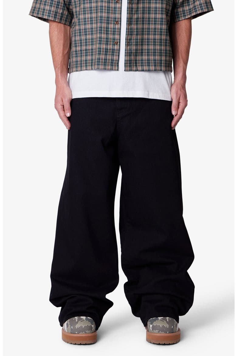 Raw Baggy Rave Wide Leg Jeans, Main, color, RINSED BLACK