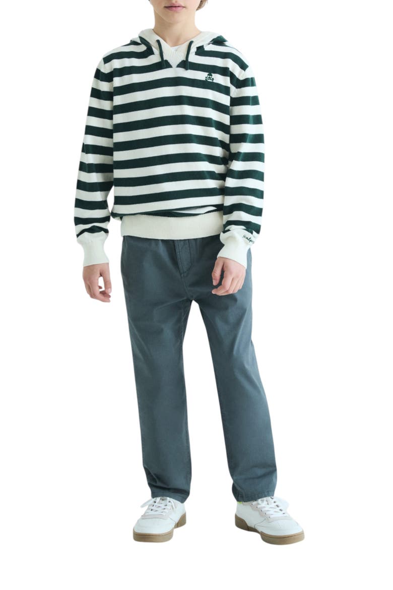 Kids Striped Hoodie, Alternate, color, GreenStripes