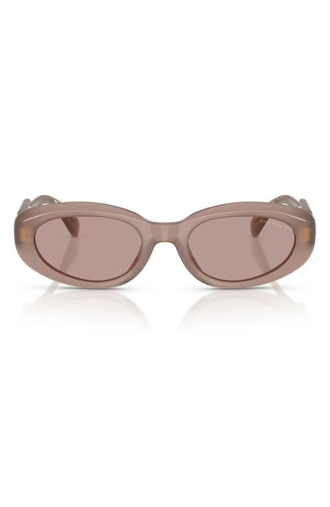 53mm Oval Sunglasses
