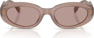 Miu Miu 53mm Oval Sunglasses