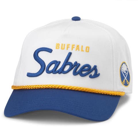 Men's American Needle  Cream/Royal Buffalo Sabres Roscoe Script Adjustable Hat