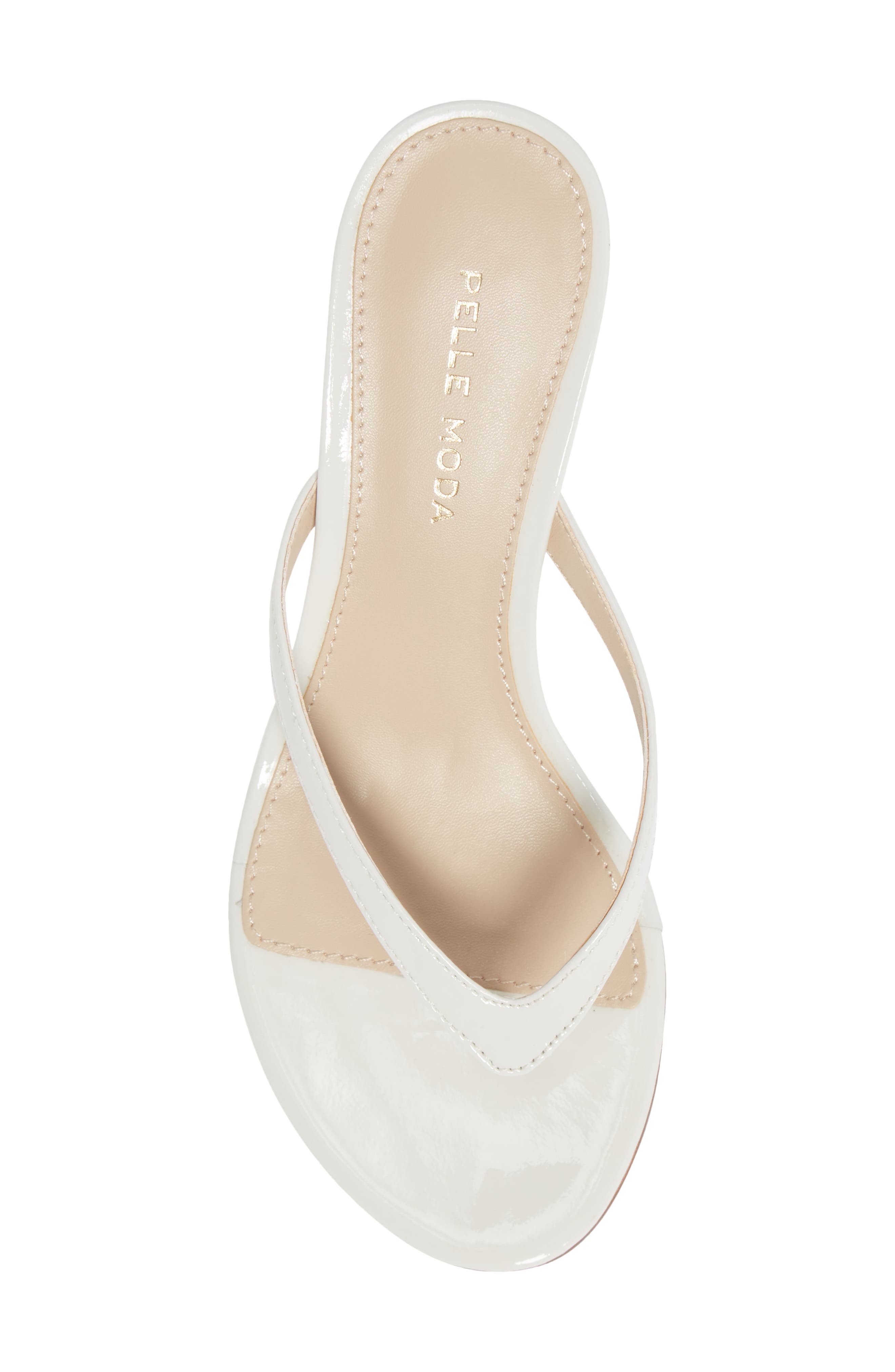 Pelle Moda Slide Sandal, Alternate, color, White Patent