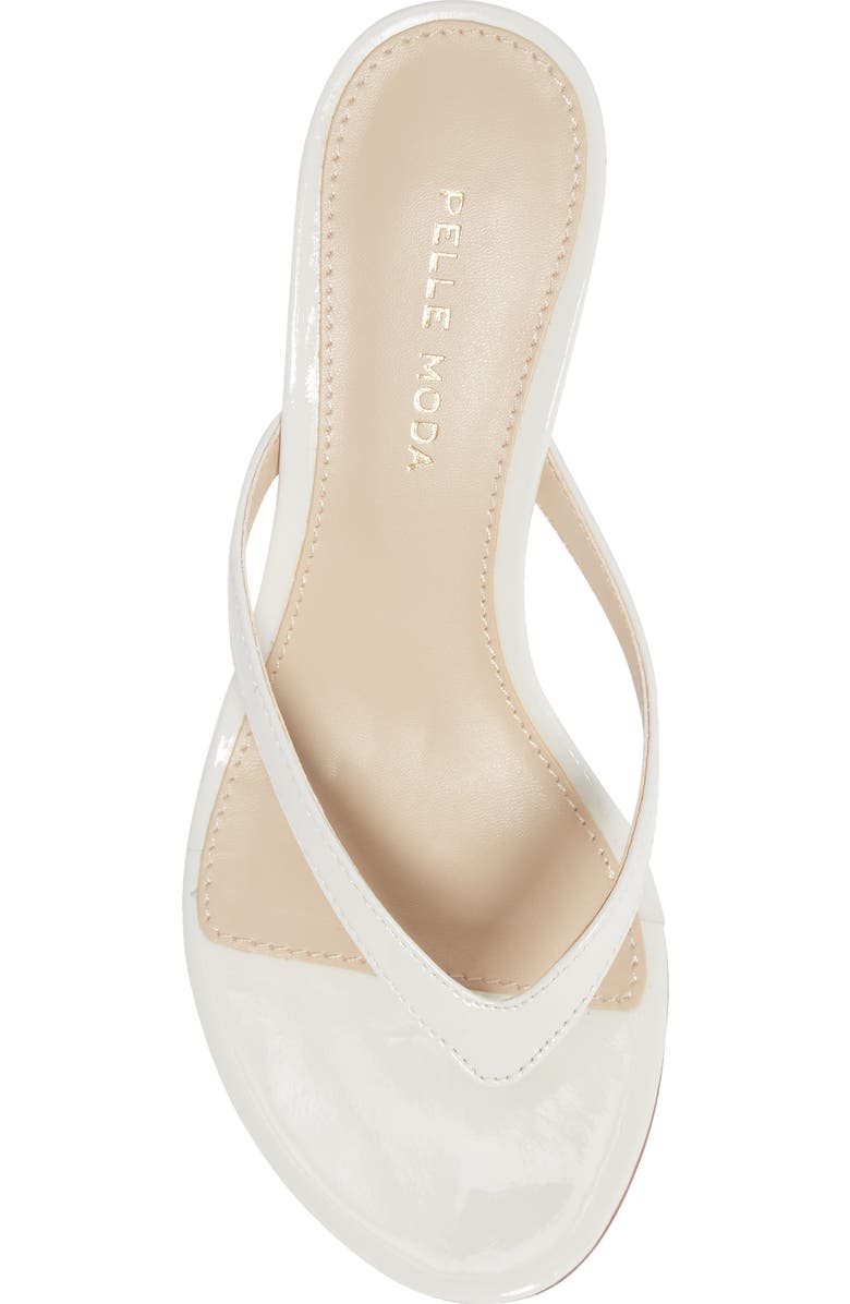 Pelle Moda Slide Sandal, Alternate, color, White Patent