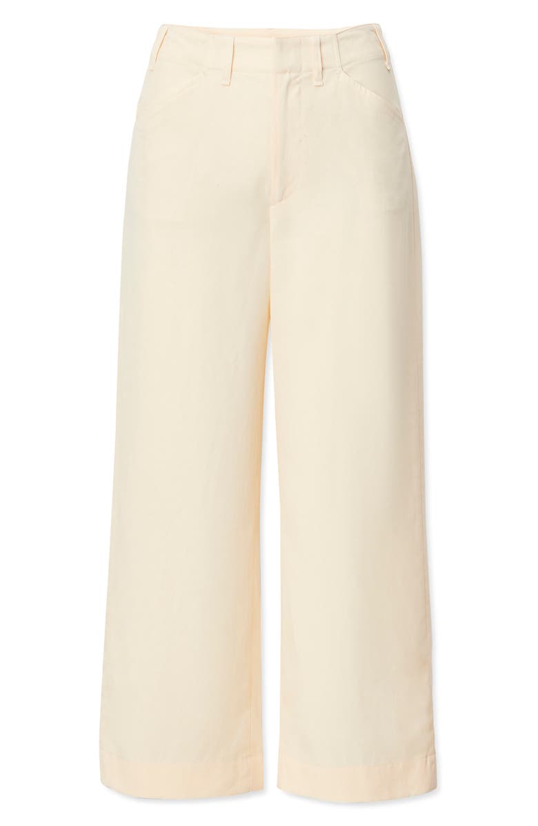 rag & bone Allison Ankle Wide Leg Pants, Alternate, color, Ivory