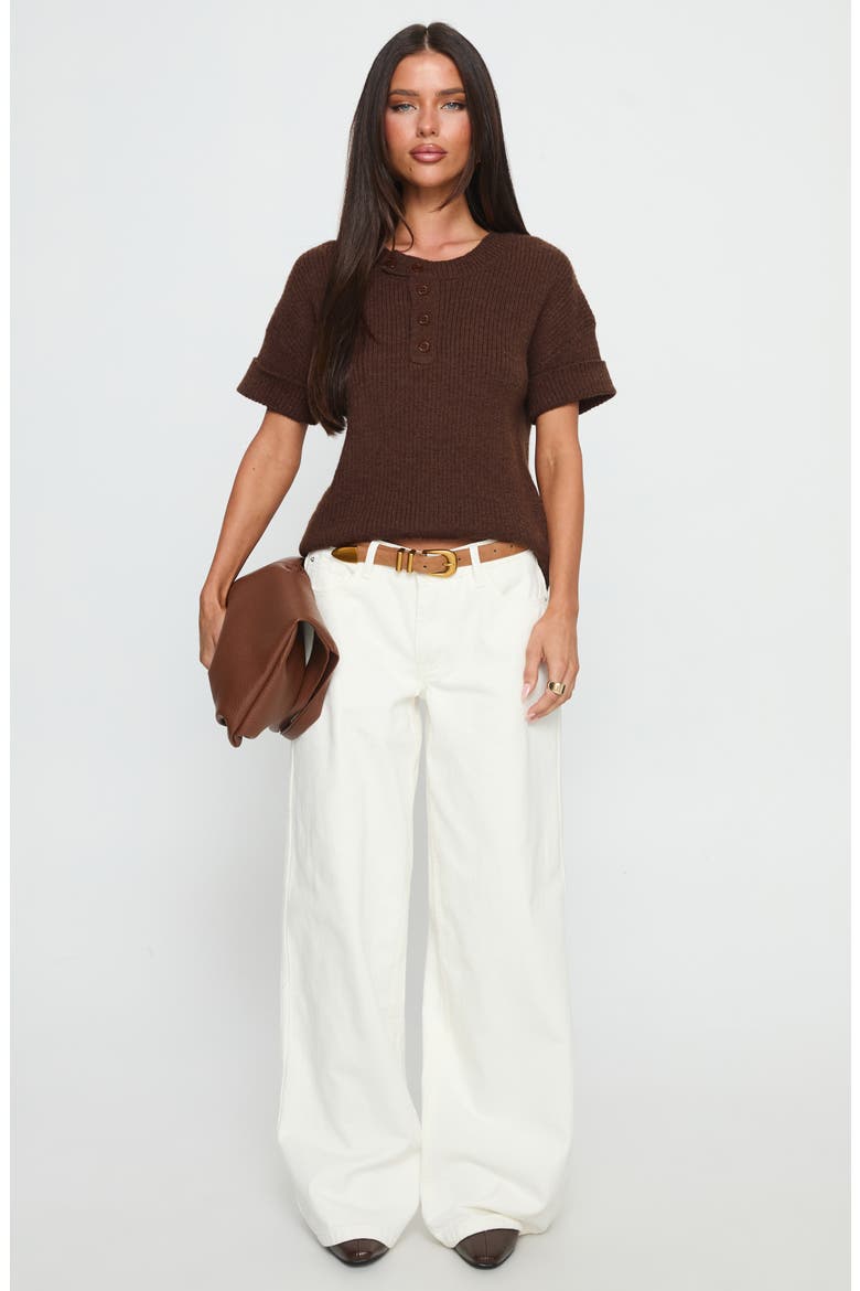 Ramos Low Rise Wide Leg Jeans, Alternate, color, WHITE