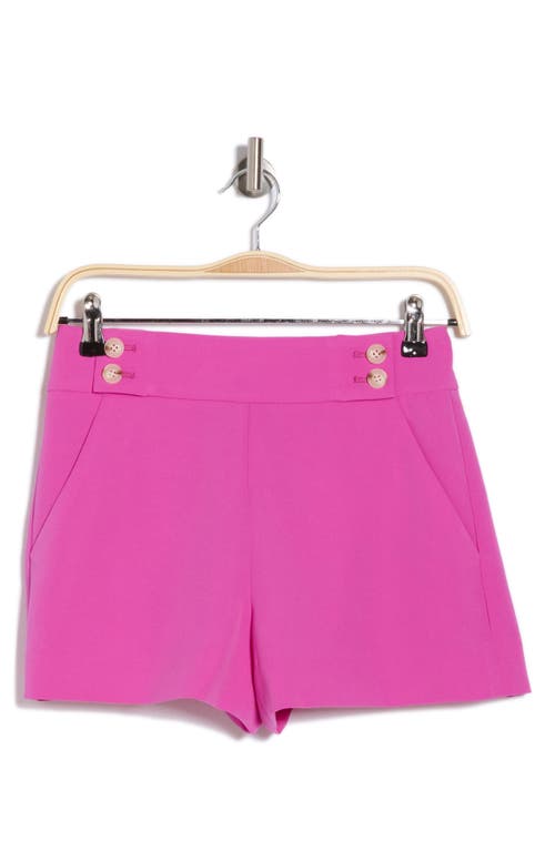 Veronica Beard Kimm Sailor Waist Shorts In Bright Magenta