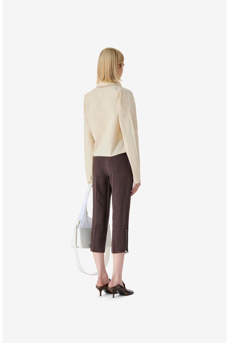 Lyra Poplin Shirt, Alternate, color, Sand