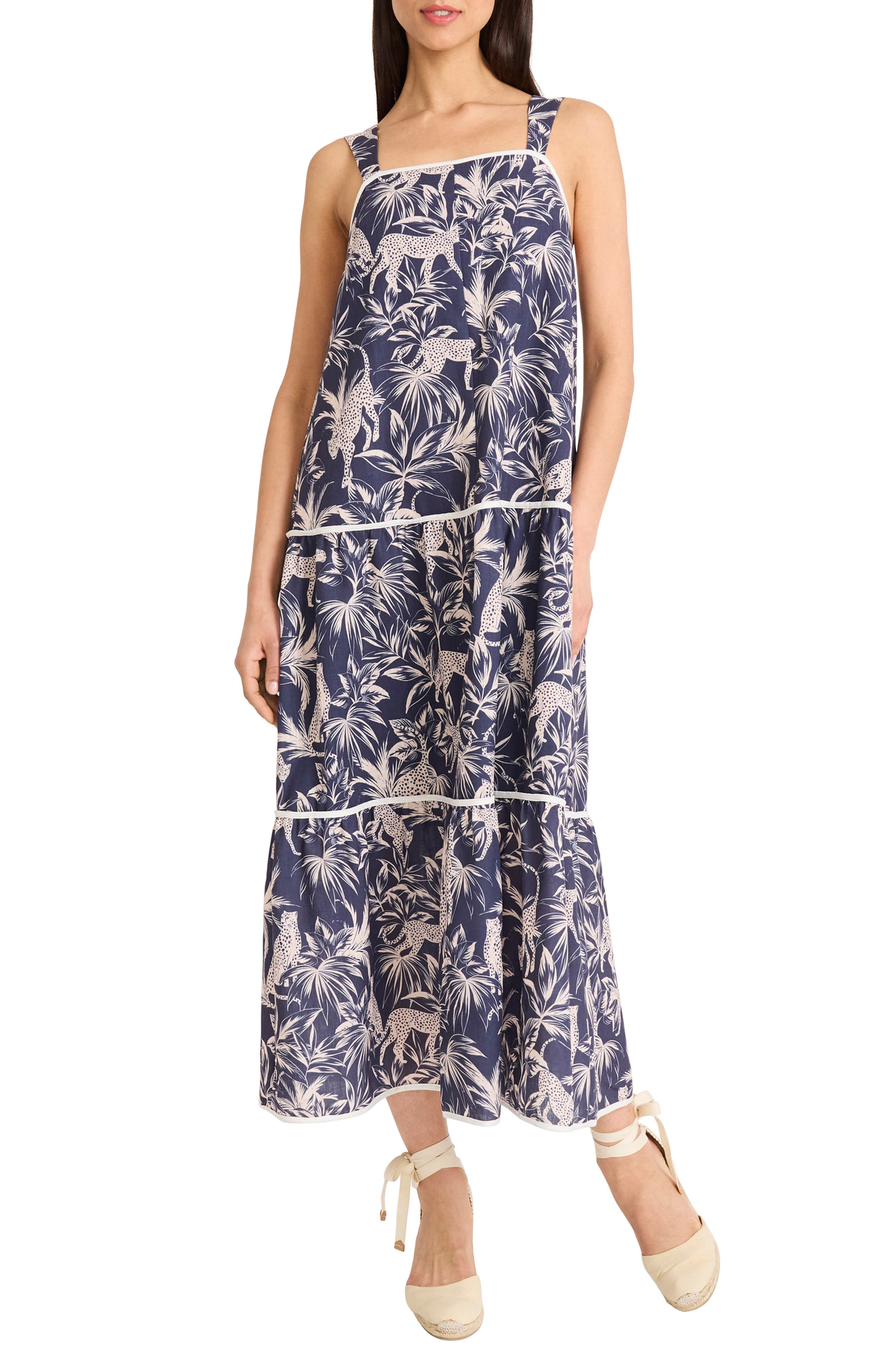 The Good Journey Square Neck Midi Sundress
