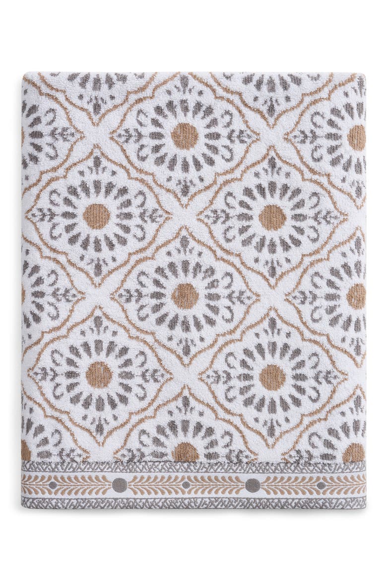 Rangila Bath Towel, Main, color, LINEN