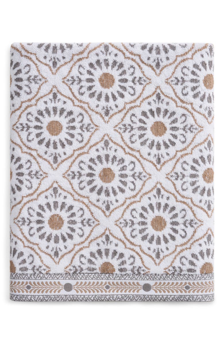 John Robshaw Rangila Bath Towel, Main, color, Linen