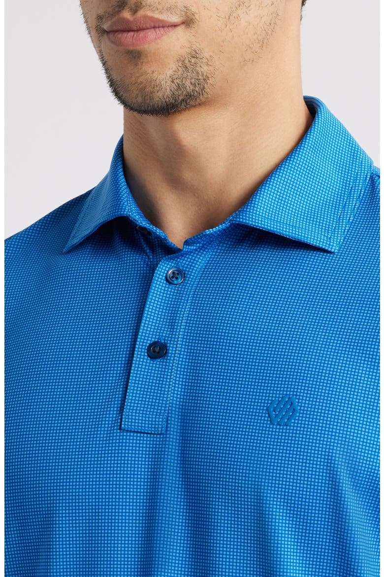 XC4® + Cool Degree™ Microprint Performance Golf Polo, Alternate, color, BLUE/ NAVY