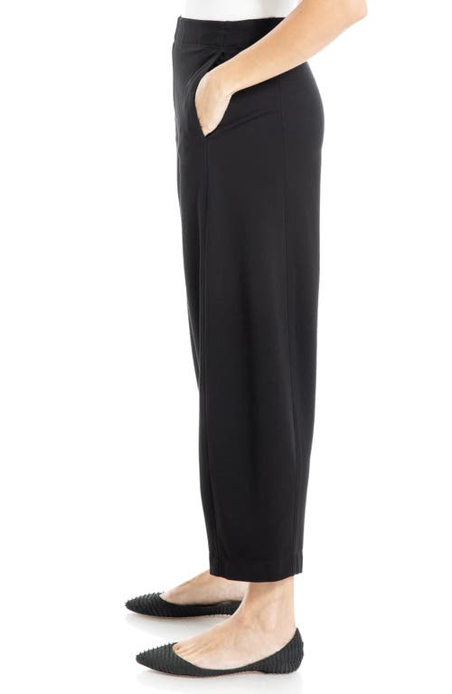 Max Studio Ponte Barrel Pants In Black