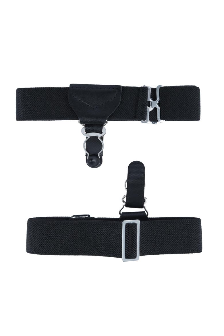 Sutton Single Grip Sock Garters, Main, color, Black