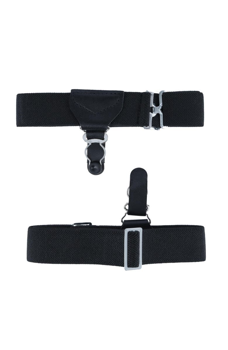 Trafalgar Sutton Single Grip Sock Garters, Main, color, Black