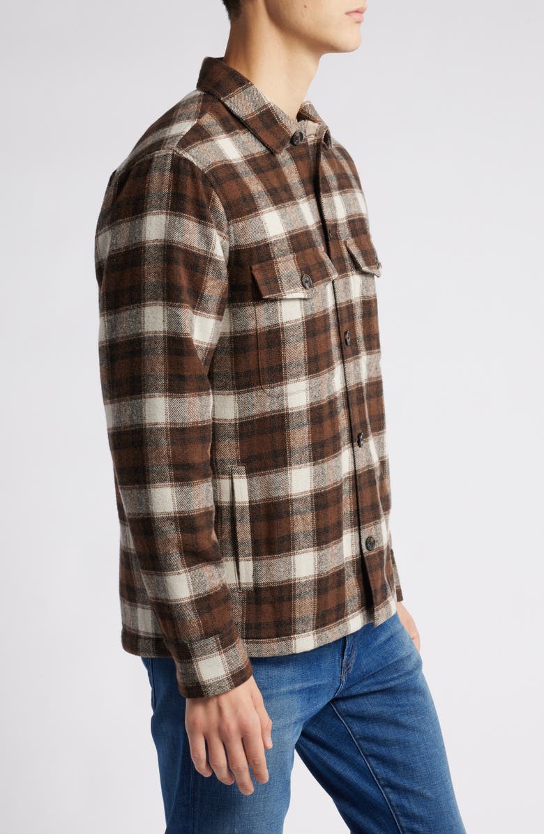 Treasure & Bond Plaid Flannel Button-Up Shirt Jacket, Alternate, color, 