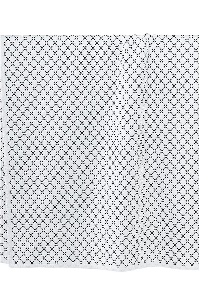 Lands' End Solid Diamond Double Voile Quilt, Alternate, color, Black Slate