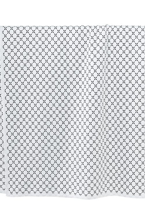 Lands' End Solid Diamond Double Voile Quilt In White