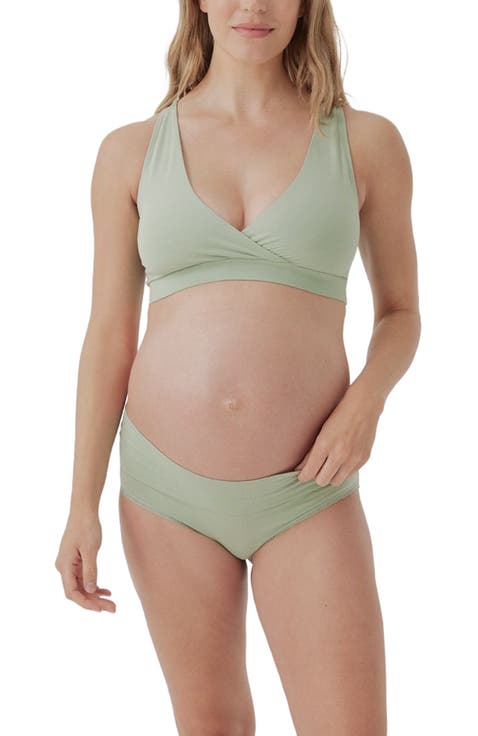 Organic Cotton Maternity Foldover Hipster 4-Pack