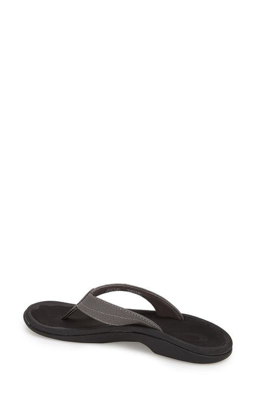 Olukai Ohana Flip Flop In Black