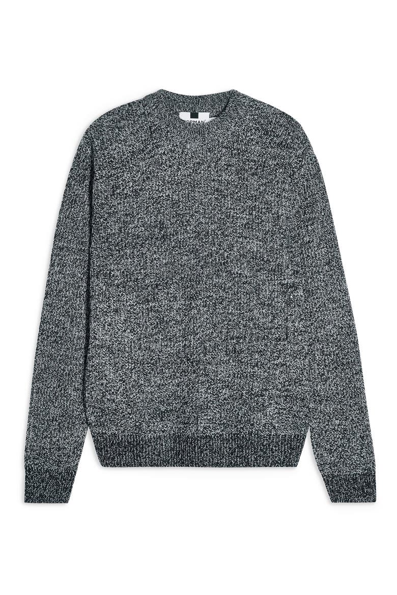 Jaspé Crewneck Sweater, Alternate, color, GREY
