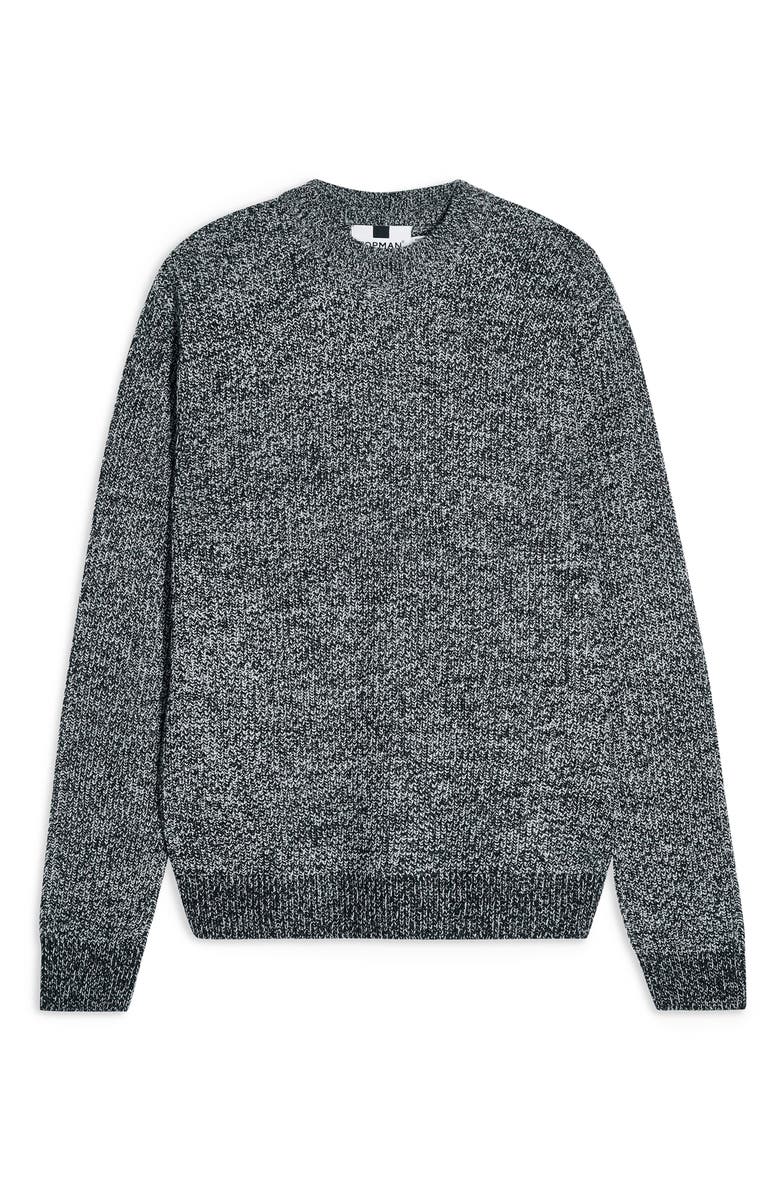 Topman Jaspé Crewneck Sweater, Alternate, color, 