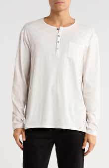John Varvatos Baylor Organic Cotton Long Sleeve Henley