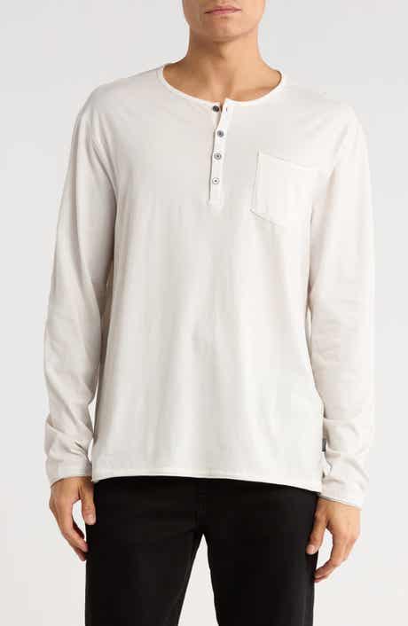 John Varvatos Baylor Organic Cotton Long Sleeve Henley
