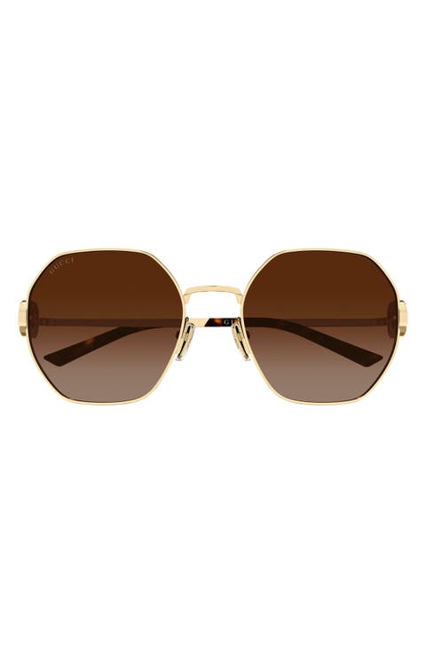 GG2046S Gradient Geometric Sunglasses
