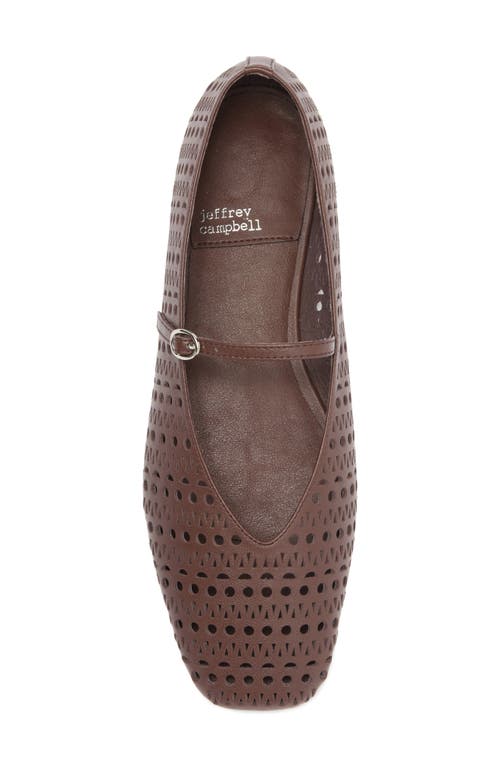 JEFFREY CAMPBELL JEFFREY CAMPBELL KHLOE PERFORATED SQUARE TOE FLAT 