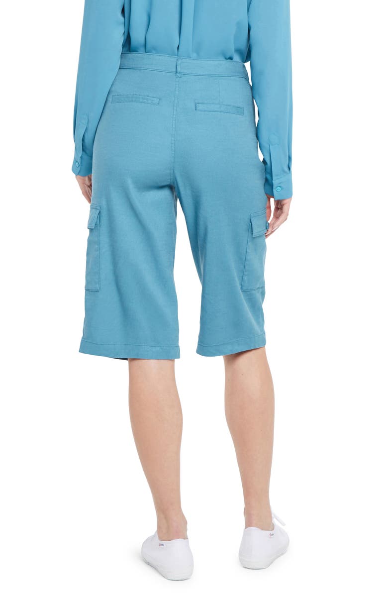 NYDJ Linen Blend Cargo Trouser Shorts, Alternate, color,