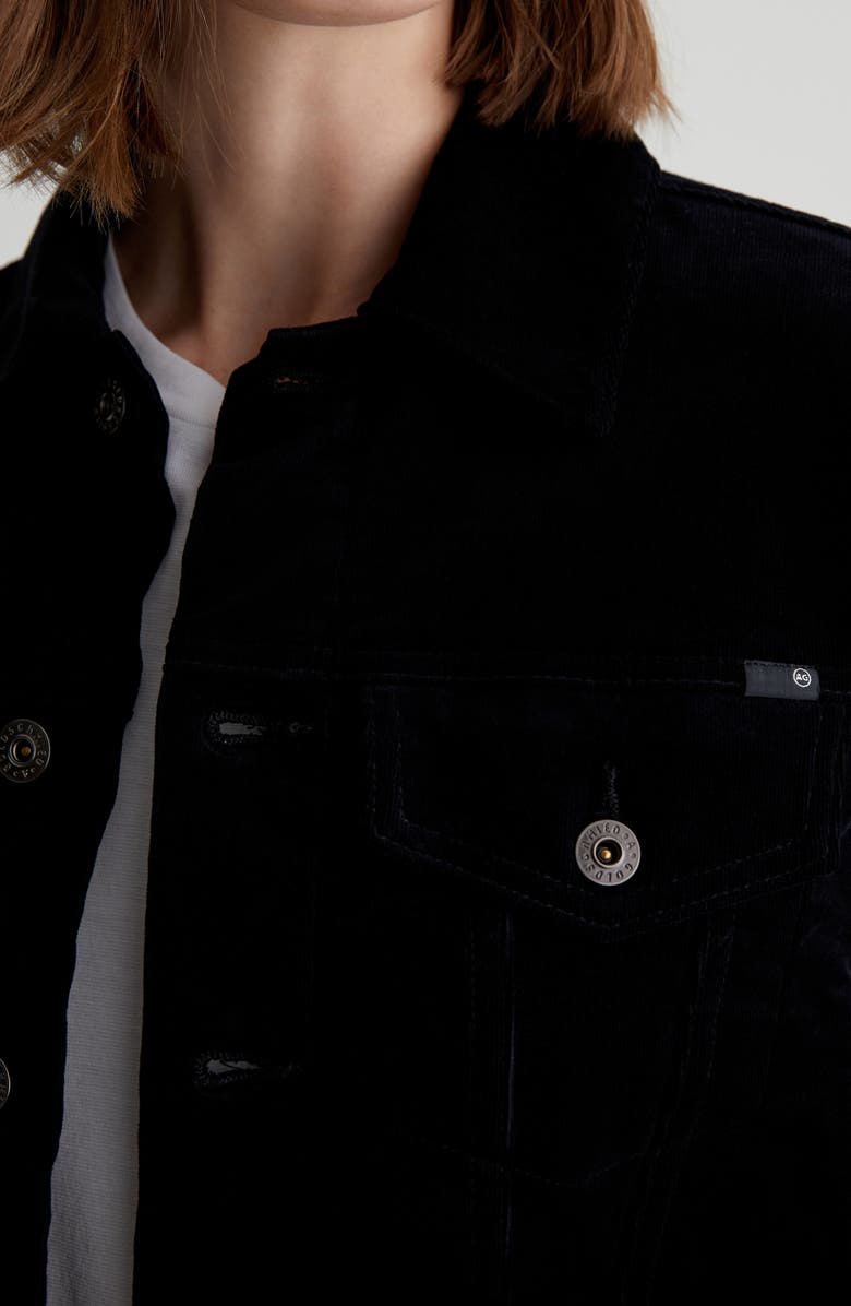 AG Isa Stretch Cotton Corduroy Trucker Jacket, Alternate, color, 