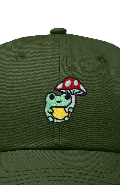 DALIX DALIX MUSHROOM FROG EMBROIDERED HAT 