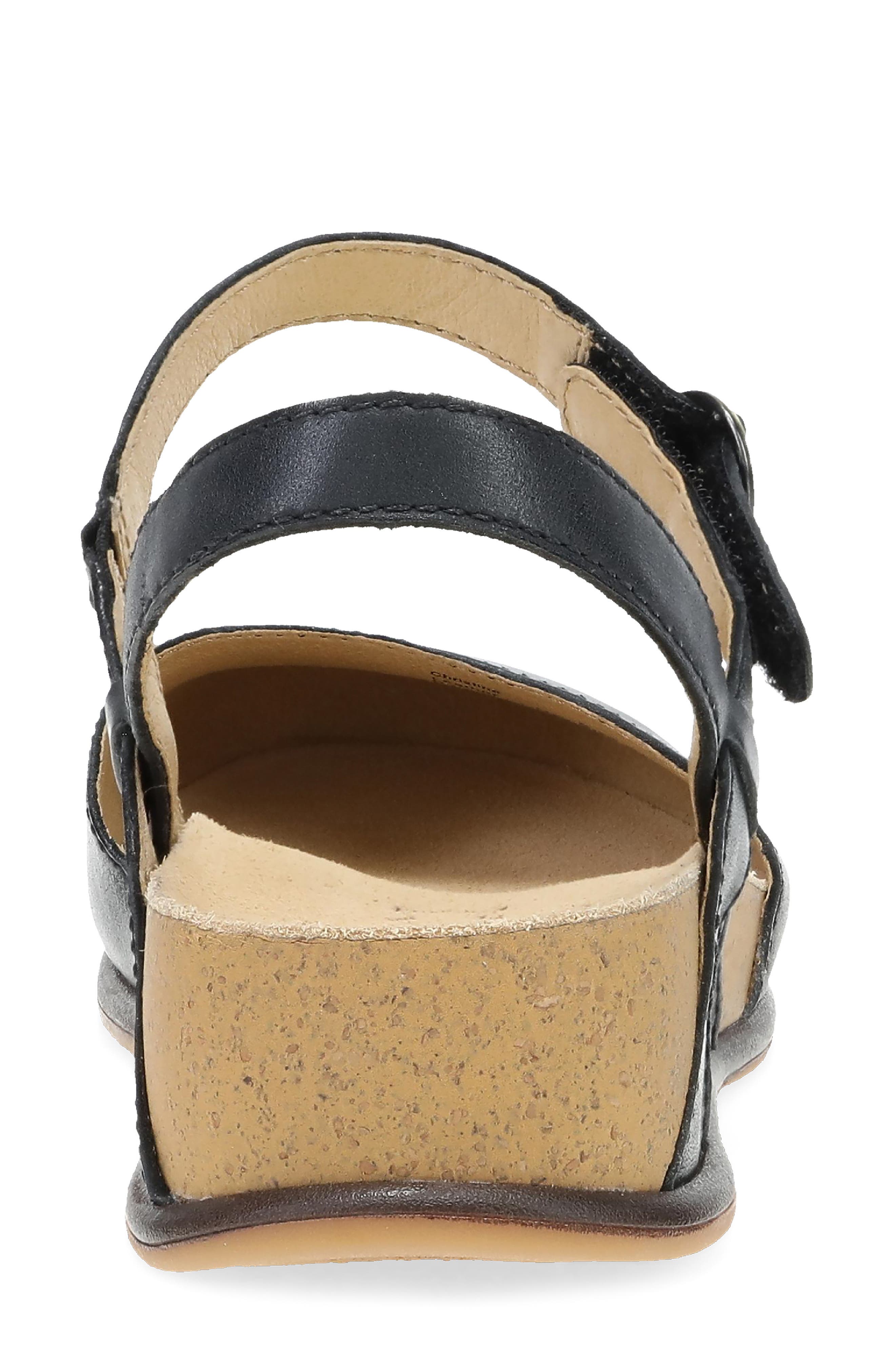 Dansko Christine Maryjane Flat, Alternate, color, Black Burnished Nappa