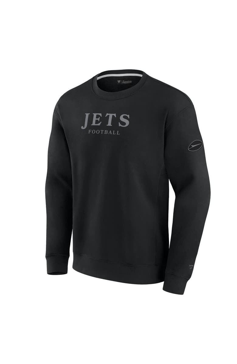 FANATICS Unisex Fanatics Black New York Jets Elements Unlimited Fleece Pullover Sweatshirt, Alternate, color, Black