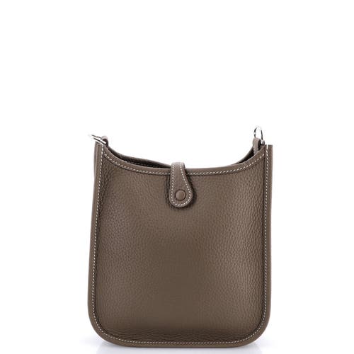 Pre-owned Hermes Hermes Evelyne Bag Gen Iii Clemence Tpm In Brown