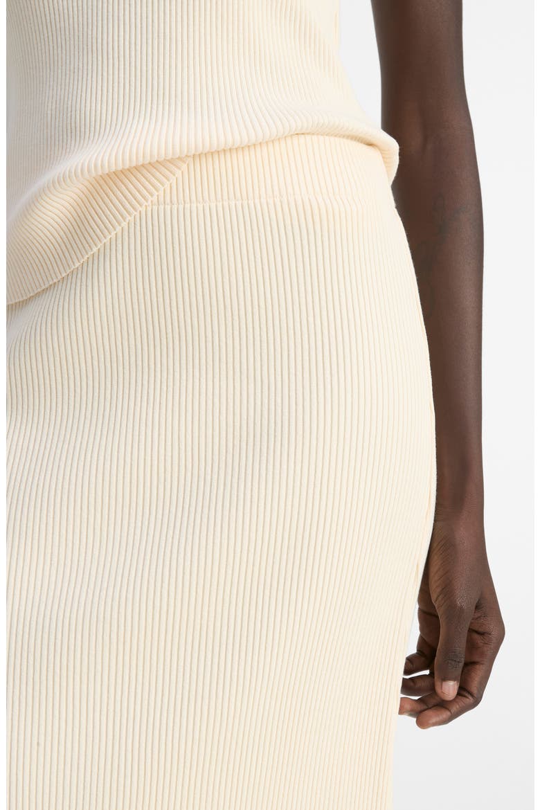 Rib Sweater Midi Skirt, Alternate, color, OAT SHELL
