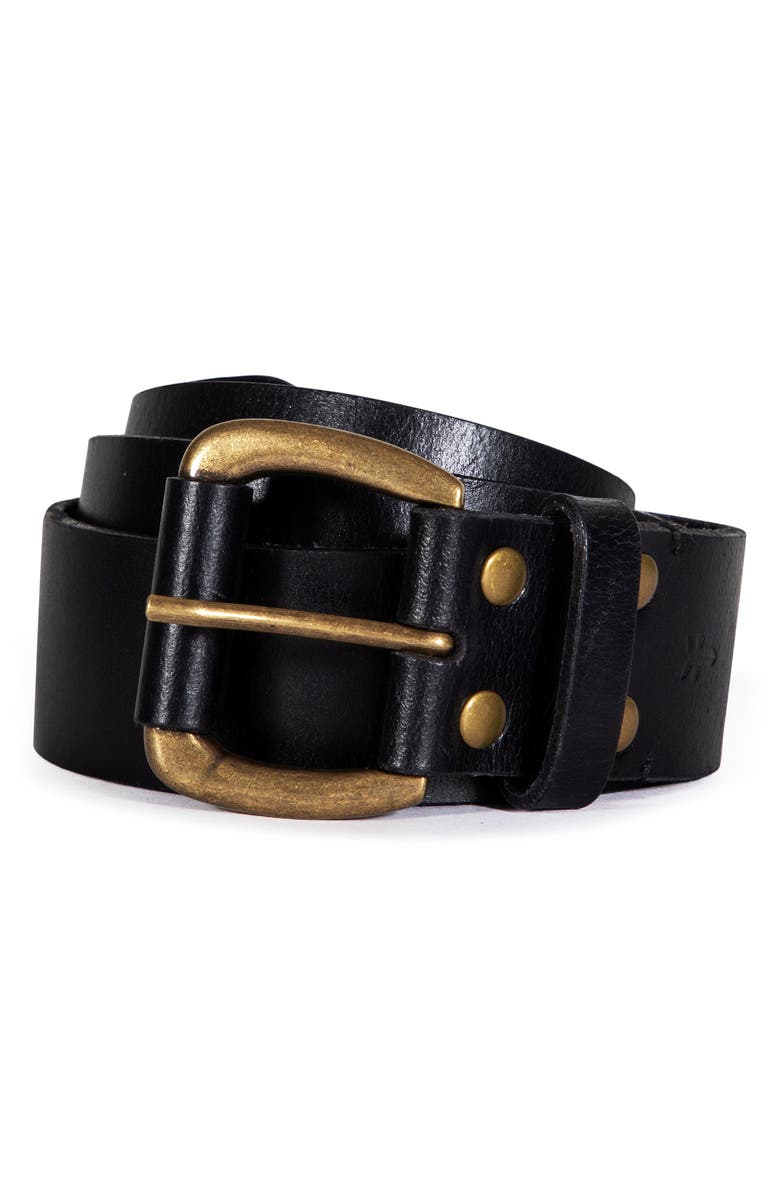 Frye Leather Belt, Main, color, 