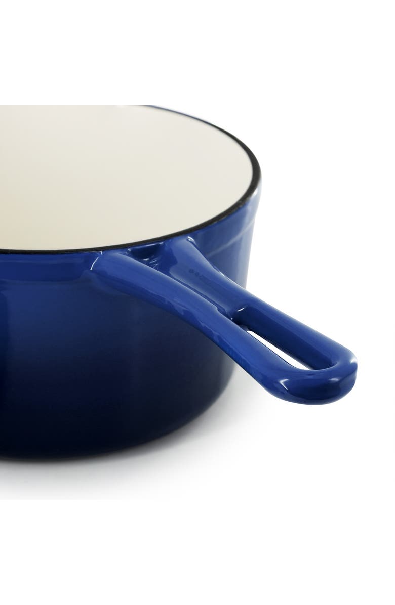 Megachef 2 Quart Enameled Cast Iron Sauce Pan, Alternate, color, Dark Blue