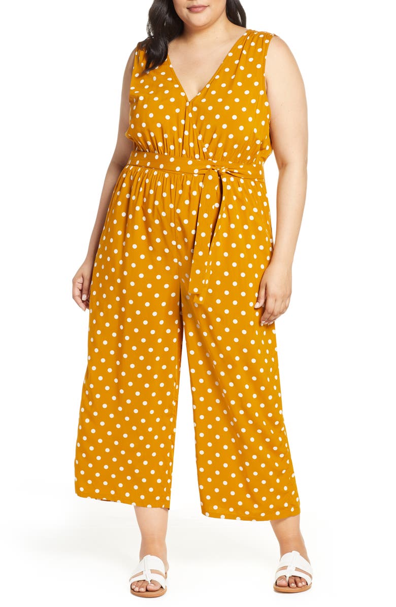 BP. Polka Dot Jumpsuit, Alternate, color,