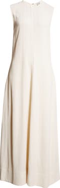 ワンピース TOTEME Woven stripe viscose and linen dress 1feec12atoteme-woven-stripe-