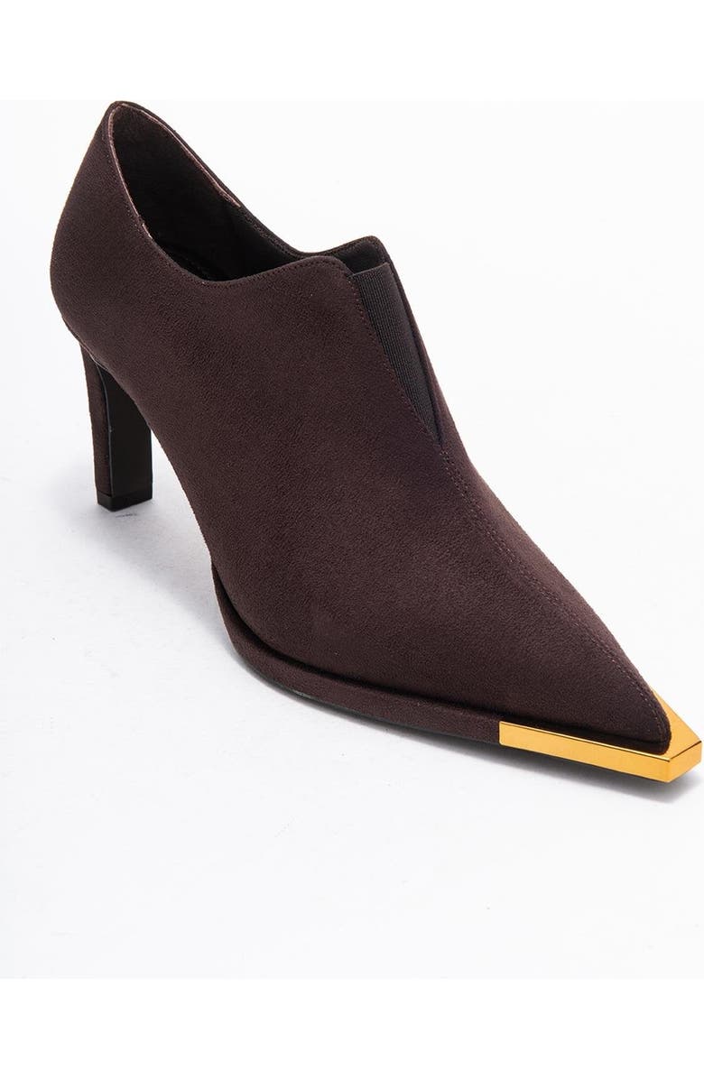 Prologue Shoes Niva Pointed Toe Pump, Main, color, Brown Suede