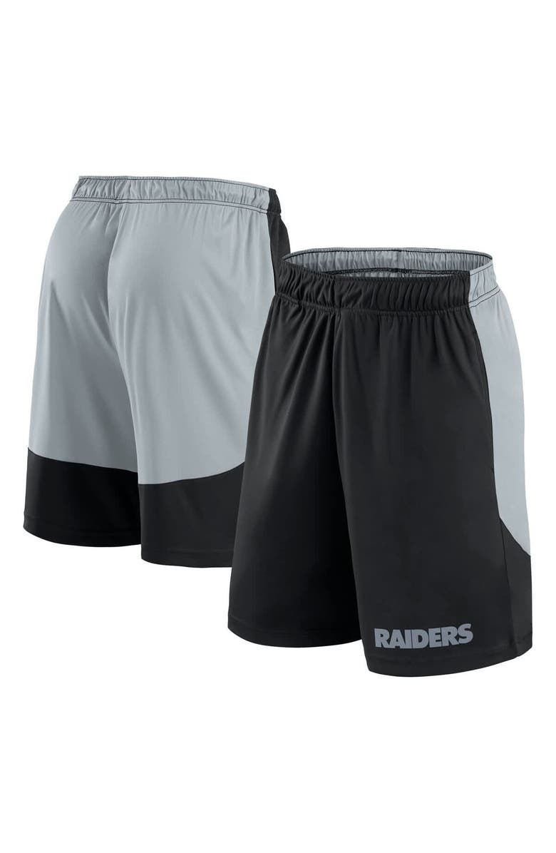FANATICS Men's Fanatics Black/Silver Las Vegas Raiders Launch Shorts, Main, color, Black