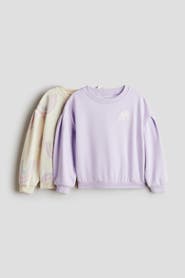 H&M 2-pack Puff-sleeved Sweatshirts