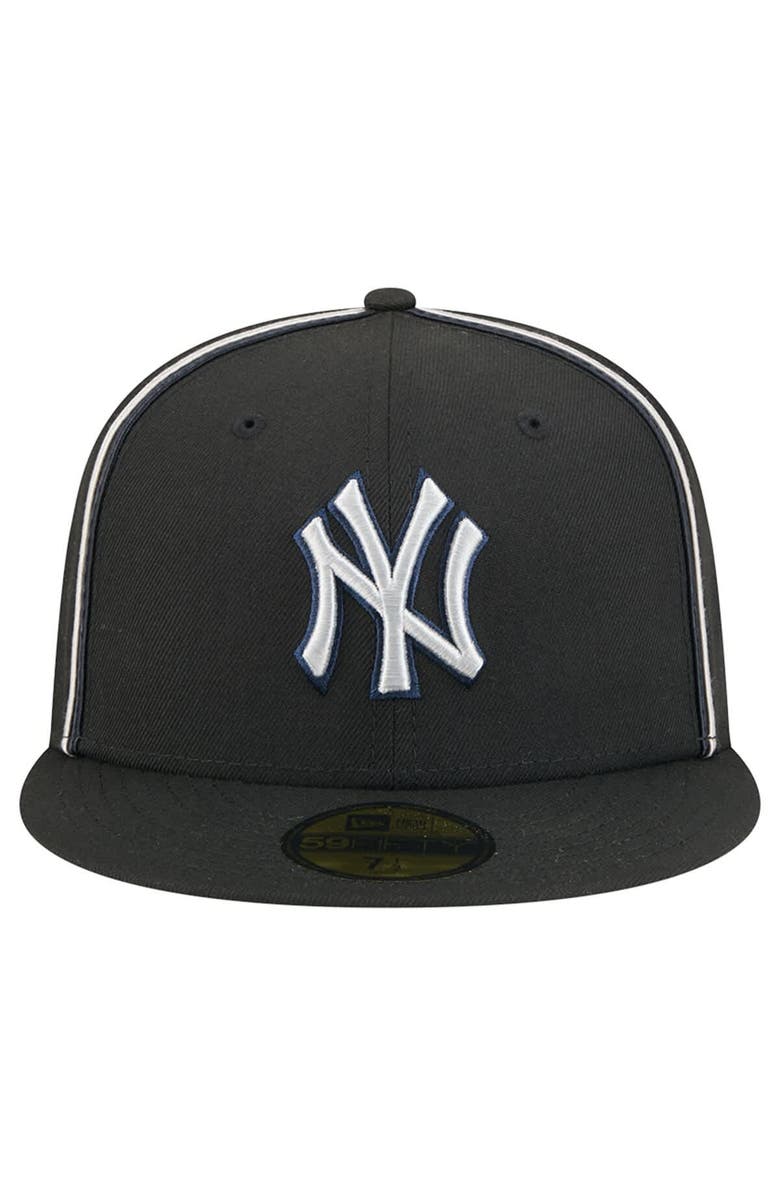 New Era Men's New Era Black New York Yankees Soutache 59FIFTY Fitted Hat, Alternate, color, Black
