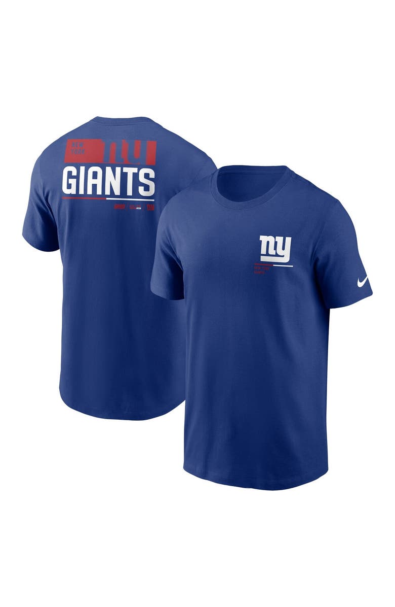 Nike Men's Nike Royal New York Giants Team Incline T-Shirt, Main, color, Royal