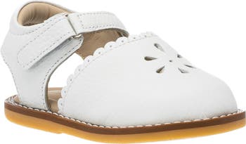 Elephantitio Girls Shoes - Bellis Perforated Sandals - White main image 1
